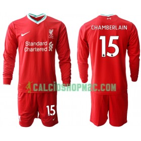 Liverpool Alex Oxlade-Chamberlain 15 Bambino Maglia Prima 2020/2021 Manica Lunga (+ Pantaloncini)